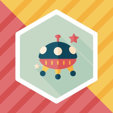 Uzun Gölge, eps10 alanı düz simgesiyle