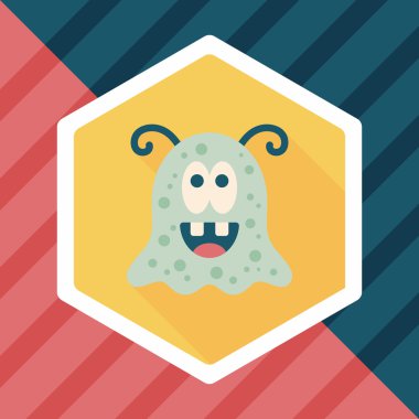 Uzun Gölge, eps10 alanı yabancı düz simgesiyle