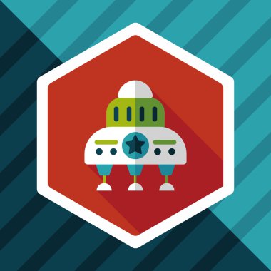 Uzun Gölge, eps10 alanı düz simgesiyle