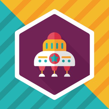 Uzun Gölge, eps10 alanı düz simgesiyle