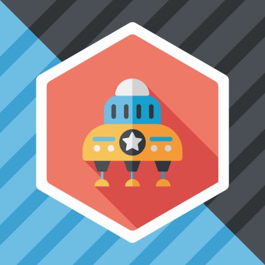 Uzun Gölge, eps10 alanı düz simgesiyle