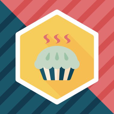 Uzun Gölge, eps10 ile pasta düz simgesi