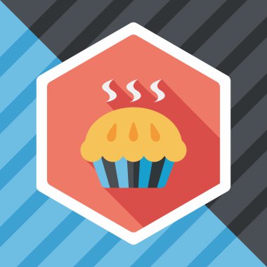 Uzun Gölge, eps10 ile pasta düz simgesi