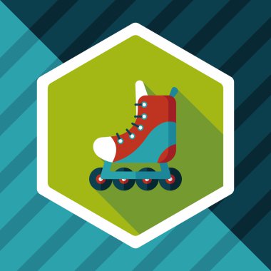 Uzun Gölge, eps10 ile paten düz simgesi