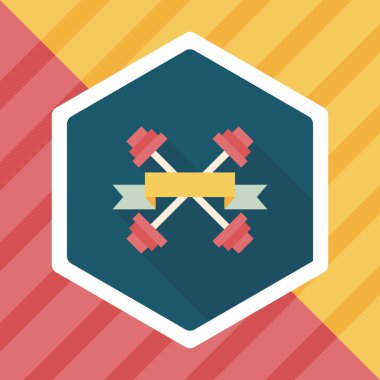 Uzun Gölge, eps10 ile Halter bayrakları düz simgesi