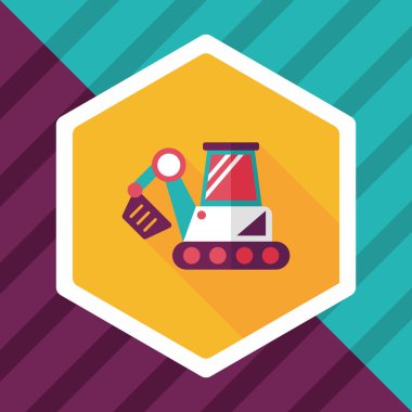 Uzun Gölge, eps10 ile ulaşım tarak düz simgesi