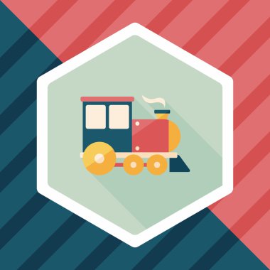 Uzun Gölge, eps10 ile ulaşım tren yassı simgesi