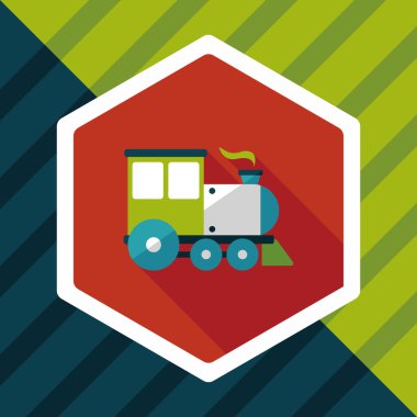 Uzun Gölge, eps10 ile ulaşım tren yassı simgesi