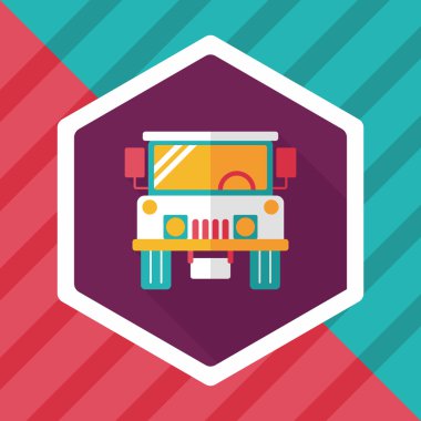 Uzun Gölge, eps10 ile ulaşım çekiç düz simgesi