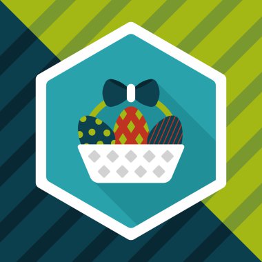 Uzun Gölge, eps10 Paskalya yortusu yumurta düz simgesiyle