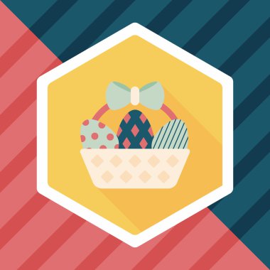 Uzun Gölge, eps10 Paskalya yortusu yumurta düz simgesiyle