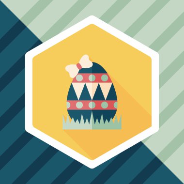 Uzun Gölge, eps10 Paskalya yortusu yumurta düz simgesiyle