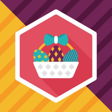 Uzun Gölge, eps10 Paskalya yortusu yumurta düz simgesiyle