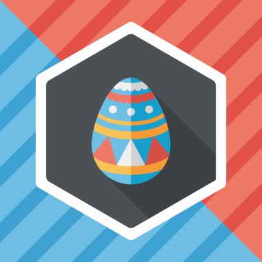 Uzun Gölge, eps10 Paskalya yortusu yumurta düz simgesiyle