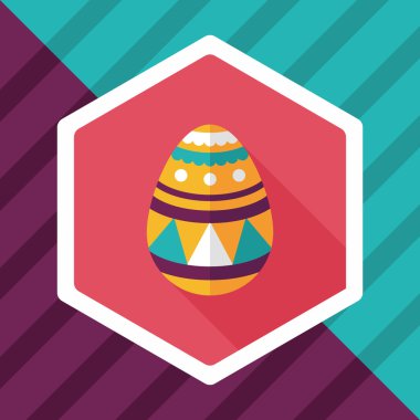 Uzun Gölge, eps10 Paskalya yortusu yumurta düz simgesiyle