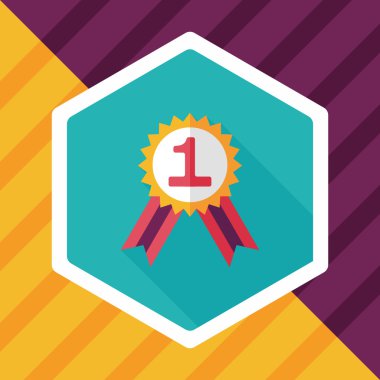 Uzun Gölge, eps10 ile düz simgesi Madalyası