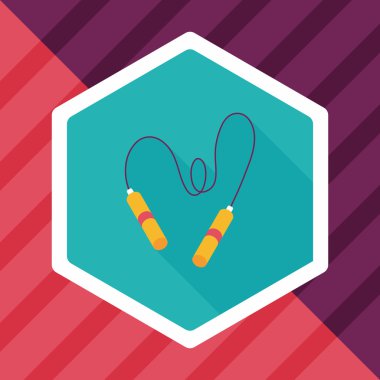 atlama ipi uzun gölge, eps10 düz simgesiyle