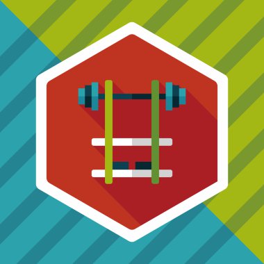 Uzun Gölge, eps10 ile Halter düz simgesi