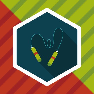 atlama ipi uzun gölge, eps10 düz simgesiyle