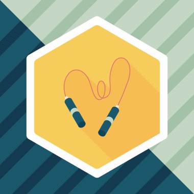 atlama ipi uzun gölge, eps10 düz simgesiyle