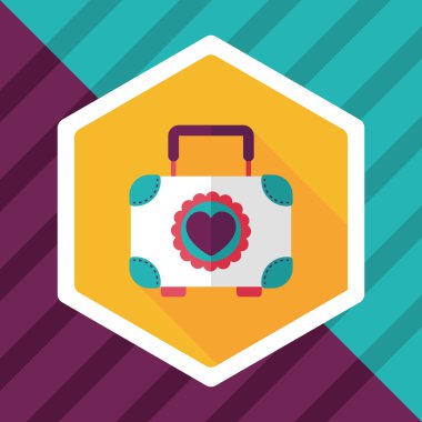 Düğün kutusu uzun gölge, eps10 ile çerezleri düz simgesinin