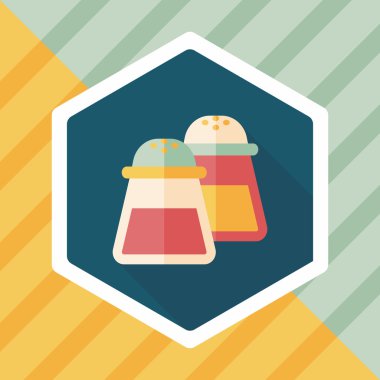 Uzun Gölge, eps10 ile mutfak eşyaları biber şişe düz simgesi