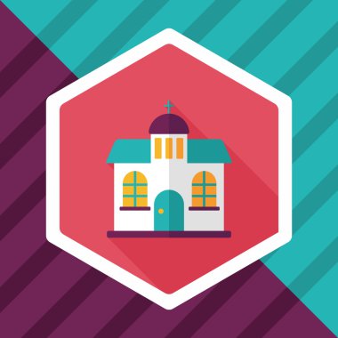 Uzun Gölge, eps10 bina kilise düz simgesiyle