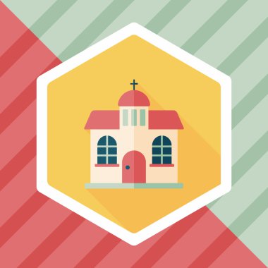 Uzun Gölge, eps10 bina kilise düz simgesiyle