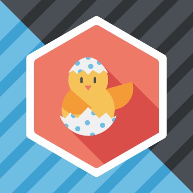 Uzun Gölge, eps10 Paskalya yortusu yumurta düz simgesiyle