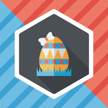 Uzun Gölge, eps10 Paskalya yortusu yumurta düz simgesiyle