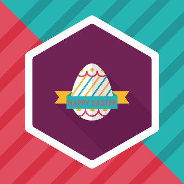 Uzun Gölge, eps10 Paskalya yortusu yumurta düz simgesiyle