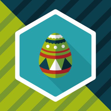 Uzun Gölge, eps10 Paskalya yortusu yumurta düz simgesiyle