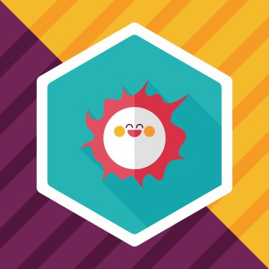 Uzun Gölge, eps10 ile alan güneş düz simgesi