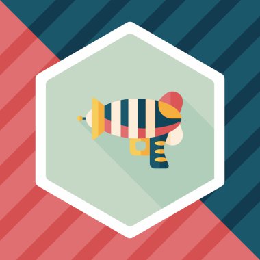 Uzun Gölge, eps10 ile alan silah düz simgesi