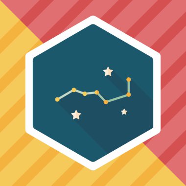 Uzun Gölge, eps10 ile alan Kepçe düz simgesi