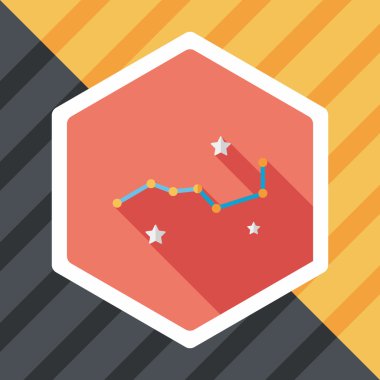 Uzun Gölge, eps10 ile alan Kepçe düz simgesi