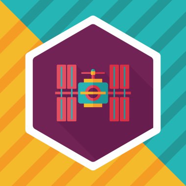 Uzun Gölge, eps10 ile uzay uydu düz simgesi