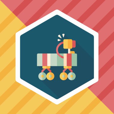 Uzun Gölge, eps10 ile alan Rover düz simgesi