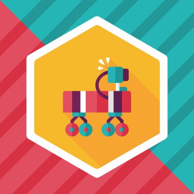 Uzun Gölge, eps10 ile alan Rover düz simgesi