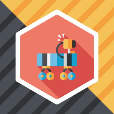 Uzun Gölge, eps10 ile alan Rover düz simgesi