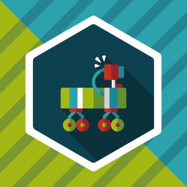 Uzun Gölge, eps10 ile alan Rover düz simgesi