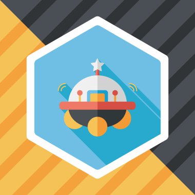 Uzun Gölge, eps10 alanı düz simgesiyle