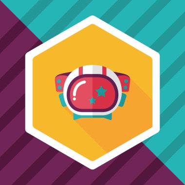 Uzun Gölge, eps10 ile uzay astronot düz simgesi