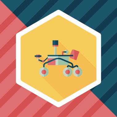 Uzun Gölge, eps10 ile alan Rover düz simgesi