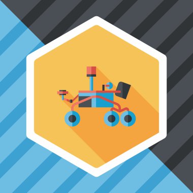 Uzun Gölge, eps10 ile alan Rover düz simgesi