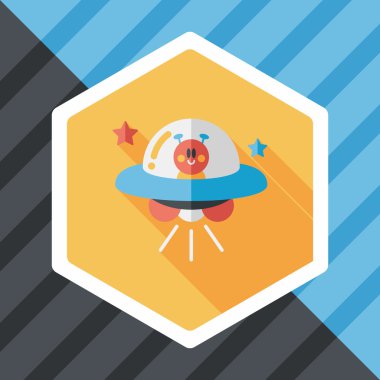 Uzun Gölge, eps10 alanı düz simgesiyle