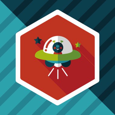 Uzun Gölge, eps10 alanı düz simgesiyle