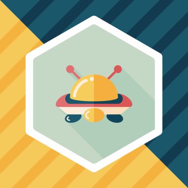 Uzun Gölge, eps10 alanı düz simgesiyle