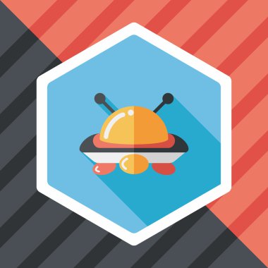 Uzun Gölge, eps10 alanı düz simgesiyle