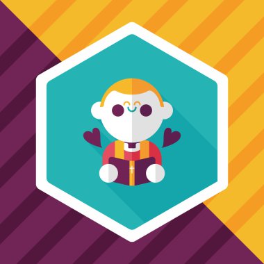 Düğün papazı uzun gölgeli düz ikon, bölüm 10, başkanlık ediyor. 